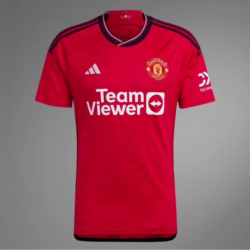 Adidas Manchester United FC 2023/2024 Red Home Soccer Jersey Size Medium